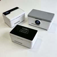 Boîte de refroidissement pour peptides alimentée par batterie 7800 mAh, écran tactile, support pour flacons, mini-refroidisseur portable, étui de stockage pour flacons de peptides de 3 ml