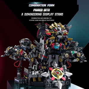 GULY 80507 Série Technique Mech <span class=keywords><strong>Lion</strong></span> Noir Dieu <span class=keywords><strong>Roi</strong></span> des Bêtes Blocs de Construction Briques Modèles Jouets pour Garçons Coffrets Cadeaux de Noël - Product Image 5