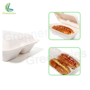 Caja <span class=keywords><strong>para</strong></span> llevar de bagazo de caña de azúcar <span class=keywords><strong>con</strong></span> dos compartimentos <span class=keywords><strong>para</strong></span> hot dogs - Product Image 4