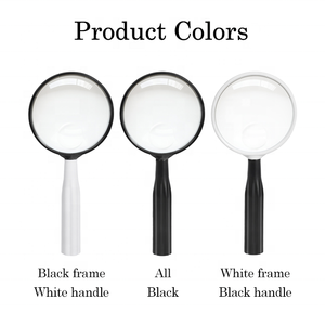 Kính lúp cầm tay đen trắng có tay cầm hình cánh hoa, ống kính độ nét cao 75mm dùng để đọc sách & làm việc tỉ mỉ - Product Image 4