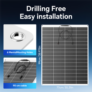 Panneau <span class=keywords><strong>photovoltaïque</strong></span> flexible léger et mince de panneau d'énergie solaire flexible de vente en gros d'usine pour le camping et l'usage marin - Product Image 5
