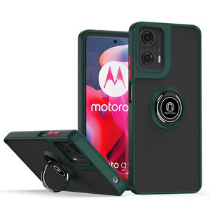 Mate esmerilado con funda de teléfono con soporte de anillo giratorio <span class=keywords><strong>360</strong></span> para fundas móviles Motorola MOTO G24 - Product Image 3
