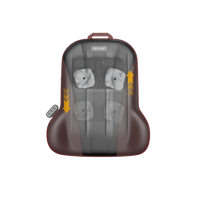 Chaise de massage Shiatsu Healthpal pour tout le corps, soulagement des douleurs dorsales, coussin de massage pour siège de bureau à domicile, siège de voiture