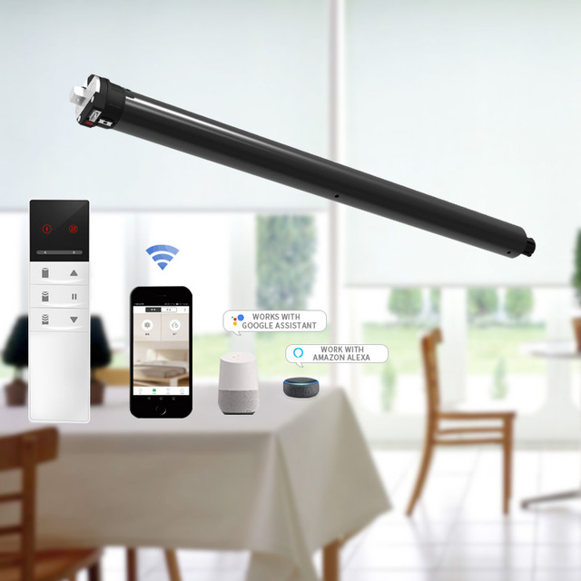 Wifi 2.4G Smart Control Support App Voice Direct Control Zigbee Blinds Motor Zigbee