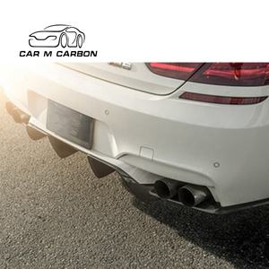 Pièces en fibre de carbone <span class=keywords><strong>M6</strong></span> pour <span class=keywords><strong>BM</strong></span> 6 Series 2014 + F12 F13 <span class=keywords><strong>M6</strong></span> Lèvre avant et diffuseur arrière Mise à niveau élégante pour les modèles f12 f13 - Product Image 4