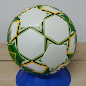 Ballon de football en cuir PU de haute qualité, taille 5, avec logo personnalisé cousu à la machine, en caoutchouc, pour entraînement officiel en intérieur/extérieur - Product Image 4