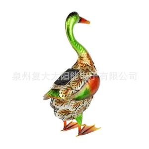 Solar <b>Duck</b> Metal Garden <b>Light</b> Outdoor Decor Water Resistant LED Solar Powered Free Standing 2 Year Warranty - Product Image 3