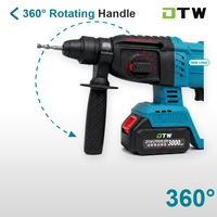 Marteau perforateur sans fil A10-0001 21V, 700W, 2J d'impact, perçage max. 26mm, pour béton, briques et murs
