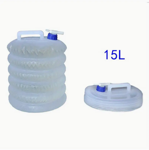 5L/10L/15L <span class=keywords><strong>Camping</strong></span> pique-nique barbecue tourisme de plein air PE Transparent pliant bouteille voiture sac à eau seau bouteilles en plastique robinets robinet bouteille - Product Image 3