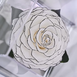Miroir fleur éternelle rose géante acrylique boîte-cadeau décoration cadeau pour amis sur les festivals - Product Image 3