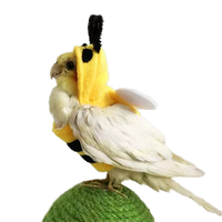 Vêtements d'oiseaux pour animaux de compagnie, tenues de perroquet, chauds pour l'automne et l'hiver, costume de transformation d'abeille de perroquet mignon et drôle