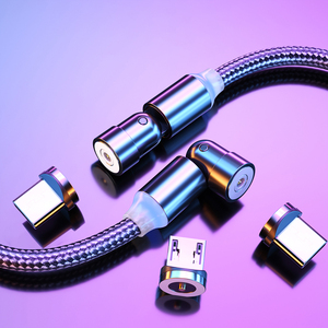 Cable de Carga Magnético USB 3 en 1 2026, Cargador Magnético con Cable USB-C, Tipo C, Micro USB y Lightning para Teléfono y Reloj Inteligente - Product Image 3