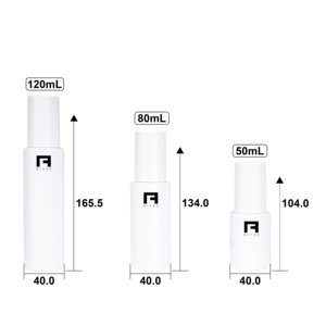 50ml màu trắng nhỏ tái sử dụng mỹ phẩm container cá nhân tay Lotion Dispenser chai với bơm phun dầu gội chai cổ - Product Image 3