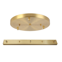 Accessoires d'éclairage rosace de plafond ronde plaque de plafond linéaire bande plafond auvent base pour lustre suspension