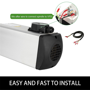 มอเตอร์แกนหมุนแบบระบายความร้อนด้วยอากาศ 5KW รุ่นยอดนิยม พร้อมตลับลูกปืนเซรามิก 4 ตลับ ER32 สำหรับเครื่อง CNC Router - Product Image 4