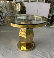 Table rectangulaire en verre doré pour événements, mariages, hôtels, banquets, repas, dîners, table de mariage en acier inoxydable