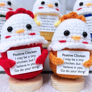 Handmade vui tích cực Crochet gà động vật búp bê dệt kim năng lượng ôm hỗ trợ cảm xúc thẻ may & dệt đồ chơi - Product Image 4