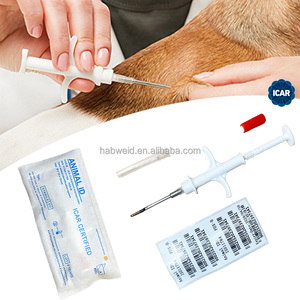 Micropuce pour animaux de compagnie 2.12x12mm / 1.4x8mm / 1.25x7mm avec seringue pour chien <span class=keywords><strong>chat</strong></span> Buffalo vache <span class=keywords><strong>puce</strong></span> EM4305 134.2khz FDX-B vétérinaire cheval - Product Image 5