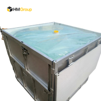 Grande boîte en métal pliable empilable pour le stockage industriel
