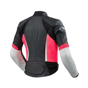 Moda cremalleras largas mujeres profesional de cuero genuino Biker Racing moto Cardura chaqueta de mezclilla hecha en Pakistán - Product Image 2
