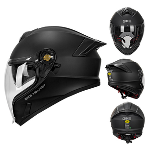 新入荷 DOT認証 フルフェイス レーシング オートバイヘルメット ビッグビュー デュアルゴーグル 大人用 オートバイヘルメット - Product Image 5