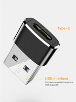 Konverter adaptor kabel, USB C Tipe C betina ke USB jantan, konektor OTG untuk Aksesori Game Xiaomi Macbook