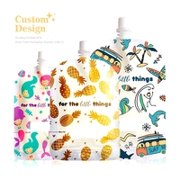Pochette debout réutilisable Doypack de logo personnalisé de haute qualité pour l'emballage de boisson liquide d'eau minérale de jus de vodka
