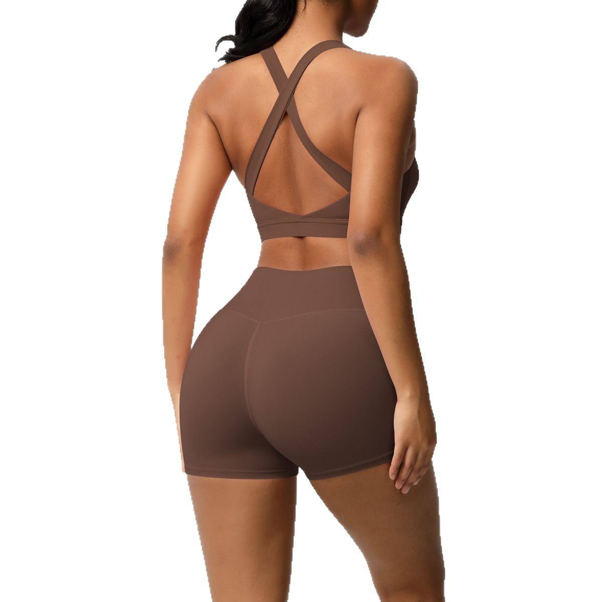 7110ชุดชั้นใน + กางเกงขาสั้น7101-เกาลัด