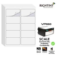 Hojas de Etiquetas Adhesivas de Vinilo y Papel Precortadas, 210x297mm, Blancas, para Rascar, para Impresoras de Inyección de Tinta