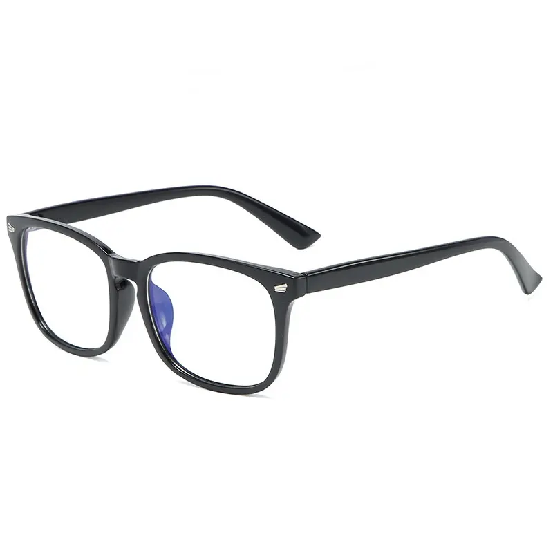 Hochwertige Anti-Blaulicht-Computer brille Vintage Rechteck Brille Rahmen Unisex