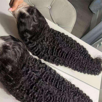 Perruque Lace Front 100% Cheveux Humains Brésiliens Vierges, Sans Colle, HD, Couleur Naturelle, Longueur 8-40 pouces