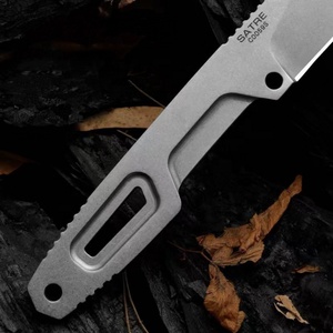 Couteau de camping multifonctionnel DIY en acier D2, couteau de survie et de chasse à manche intégral pour l'extérieur, OEM - Product Image 4
