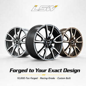 LS8182 พรีเมียม 5x120 ET35 18 19 20 นิ้ว ล้อฟอร์จประสิทธิภาพสูง สีดำเงา ขอบขัดเงา สำหรับ BMW M3 M4 M5 - Product Image 5