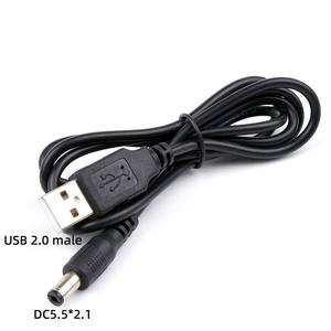 <span class=keywords><strong>USB</strong></span> 2,0 a macho a DC 5,5X2,1mm DC 5V Cable conector de enchufe de barril de alimentación <span class=keywords><strong>USB</strong></span> a 5V Cable de alimentación <span class=keywords><strong>USB</strong></span> a DC Cable de conector de punta de alimentación - Product Image 2