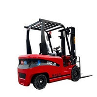 Chariot élévateur électrique antidérapant de 2 tonnes avec mât de 3 m et frein hydraulique pour la distribution en chaîne du froid