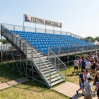 Sièges de stade en aluminium relevables à design plat, écologiques et résistants aux UV pour systèmes de gradins télescopiques et complexes sportifs