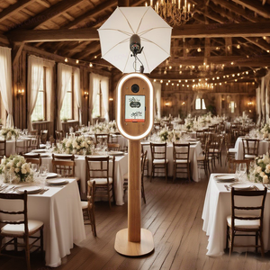 देश शैली के फोटो बूथ धातु खोल लकड़ी रंग आईपैड फोटोबूथ डस्लर कैमरा फोटो बूथ - Product Image 1