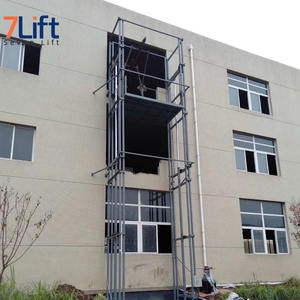 Plateforme élévatrice industrielle à guidage vertical <span class=keywords><strong>hydraulique</strong></span> économique, plateforme de levage de poids lourd, élévateur de marchandises électrique - Product Image 6