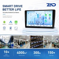Autoradio Android 10 pouces 4+64G Octa Core Lecteur multimédia avec DSP professionnel 4V RCA CarPlay et Android Auto