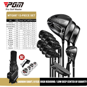 Ensemble complet <span class=keywords><strong>de</strong></span> clubs <span class=keywords><strong>de</strong></span> <span class=keywords><strong>golf</strong></span> professionnels haut <span class=keywords><strong>de</strong></span> gamme MEGA3 conformes USGA pour droitiers, en titane, 13 clubs - Product Image 1