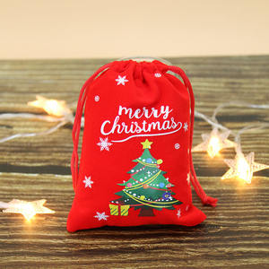 Nhung Dây Kéo Pouch Túi Cho Đồ Trang Sức Kẹo Và Quà Tặng Có Thể Tái Chế Và Ngọt Ngào Giáng Sinh Cây Trang Trí Nội Thất Cho Xmas Bên - Product Image 5