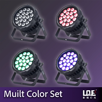 LQE Party DMX512 IP65 RGBW PAR LED Matrix Light 2000Lm 24 Angle de faisceau 2800K-6400K Ra80 Contrôle activé par le son Étanche