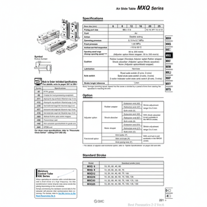 MXQ12L-40โต๊ะสไลด์ลมนิวเมติก SMC - Product Image 1