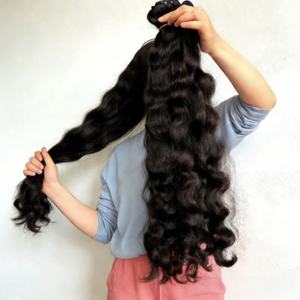 Extensiones de Cabello Humano Rizado Kinky Birmano de Venta Caliente, Cabello Virgen Vietnamita sin Procesar, Paquetes a Granel de Doble Trama, Proveedores - Product Image 1