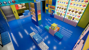 Meubles de magasin de jouets de style <span class=keywords><strong>nouveau</strong></span> design présentoir à thème de jeu de couleur bleue présentoir de jouets Offres Spéciales - Product Image 3