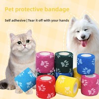 Perlengkapan Hewan Peliharaan Perban Luka Anjing Kucing Anti-kotoran Luar Ruangan, Anti-Infeksi Inframerah Jauh, Perekat Medis, Bersertifikat CE