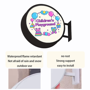 USA Hot Bán ánh sáng khung dấu hiệu tùy chỉnh cán Vòng tròn ánh sáng hộp hiển thị lightbox <span class=keywords><strong>LED</strong></span> hộp đèn quảng cáo - Product Image 3