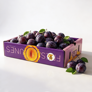 Boîtes en carton ondulé pour l'emballage des fruits de qualité alimentaire, boîtes d'emballage pour les prunes - Product Image 2