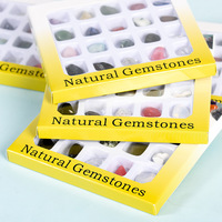 Kit DIY très demandé pour l'enseignement de la vulgarisation scientifique en géologie à l'école primaire : spécimen de gravier de cristal brut et de minerais mixtes