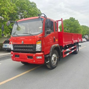 HOWO 4X2 Fence Cargo Transport Truck 5m Flat <b>Bed</b> Cargo Truck <b>6</b>-7 Tons Cargo Delivery Truck for Sale - Product Image 1